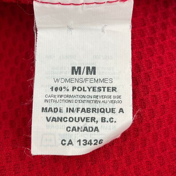 Sugoi Red Cycling Top Flowers Long Sleeve Mock Neck Pullover Athletic Tee Size M - Picture 7 of 10